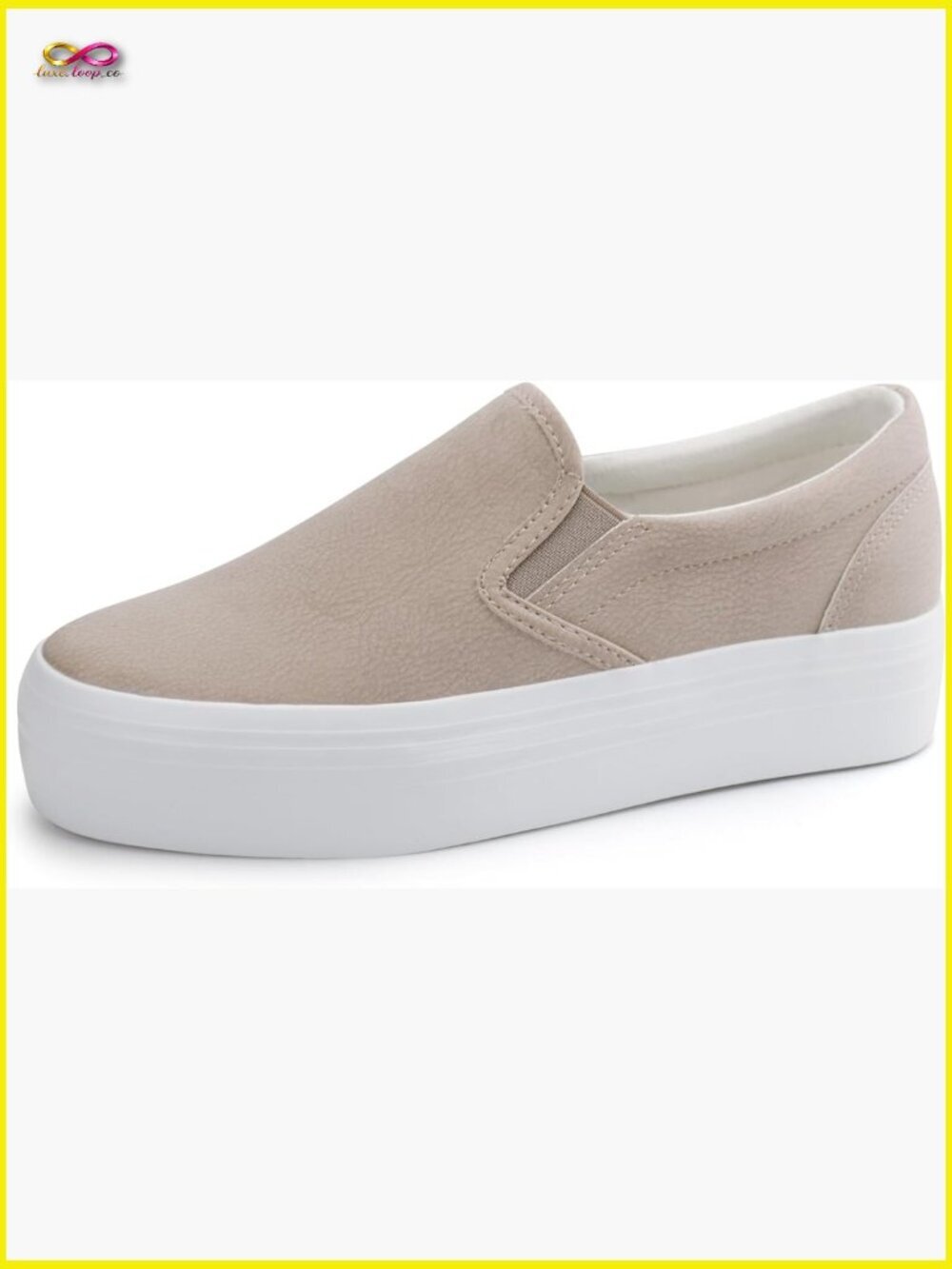 Platform Loafers Slip-On Comfortable Casual Minimal Chic Everyday Shoes